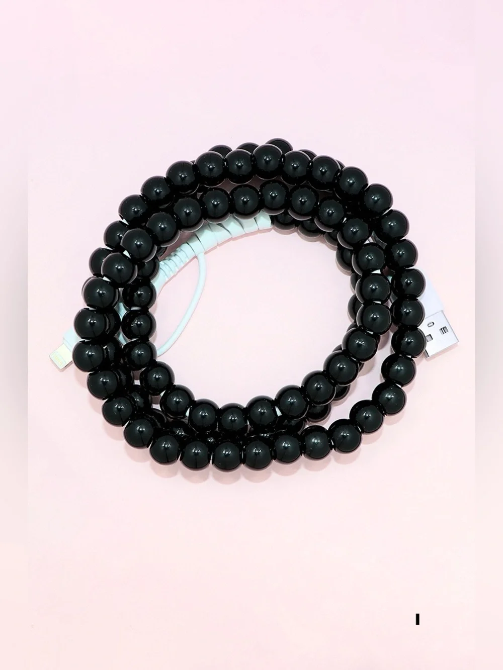 TIK TOK BEADED DUAL USB FAST CHARGING CABLE